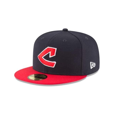 Blue Cleveland Indians Hat - New Era MLB 1973 Cooperstown Wool 59FIFTY Fitted Caps USA6582319